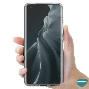 Microsonic Xiaomi Mi 11 Kılıf Komple Gövde Koruyucu Silikon Şeffaf