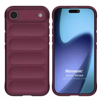 Microsonic Apple iPhone 17 Air Kılıf Oslo Prime Bordo