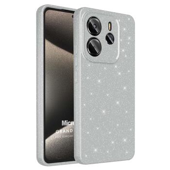 Microsonic Xiaomi Redmi Note 14 4G Kılıf Grand Stardust Gümüş