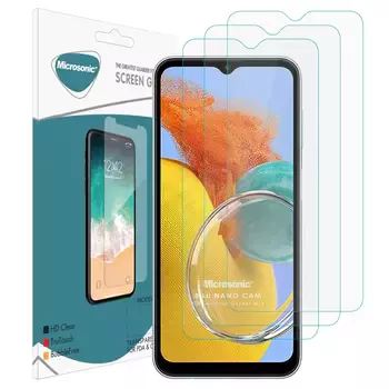 Microsonic Samsung Galaxy M14 Screen Protector Nano Glass Cam Ekran Koruyucu (3`lü Paket)