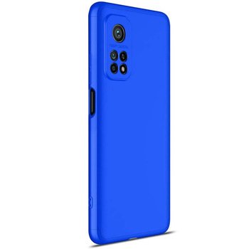 Microsonic Xiaomi Mi 10T Pro Kılıf Double Dip 360 Protective AYS Mavi