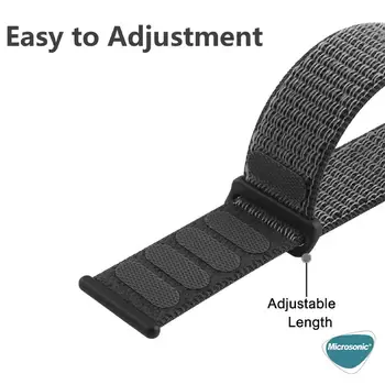 Microsonic Apple Watch Ultra 3 Hasırlı Kordon Woven Lacivert