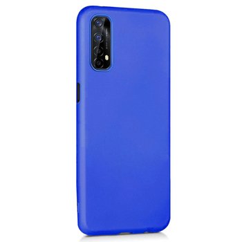 Microsonic Realme 7 Kılıf Matte Silicone Mavi