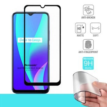 Microsonic Realme C15 Matte Flexible Ekran Koruyucu Siyah