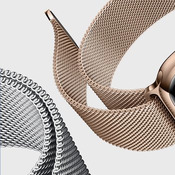 Microsonic Apple Watch 3 38mm Milanese Loop Kordon Gold