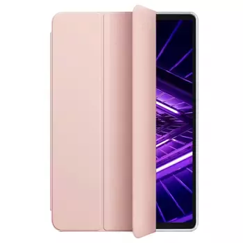 Microsonic Lenovo Tab M10 Plus 3.Nesil 10.6`` Kılıf (TB-125F-TB-128F) Slim Translucent Back Smart Cover Rose Gold