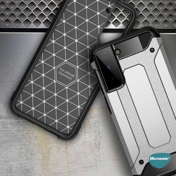 Microsonic Samsung Galaxy S21 Kılıf Rugged Armor Kırmızı