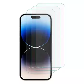 Microsonic Apple iPhone 14 Pro Screen Protector Nano Glass Cam Ekran Koruyucu (3`lü Paket)