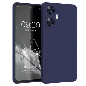 Microsonic Matte Silicone Realme C55 Kılıf Lacivert