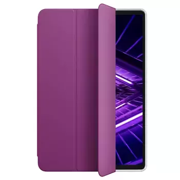 Microsonic Lenovo Tab M10 Plus 3.Nesil 10.6`` Kılıf (TB-125F-TB-128F) Slim Translucent Back Smart Cover Mor