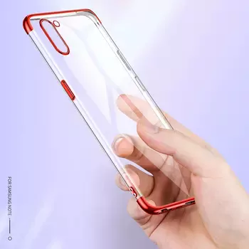 Microsonic Samsung Galaxy Note 10 Kılıf Skyfall Transparent Clear Gümüş