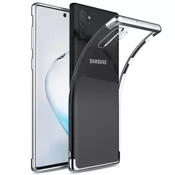 Microsonic Samsung Galaxy Note 10 Plus Kılıf Skyfall Transparent Clear Gümüş