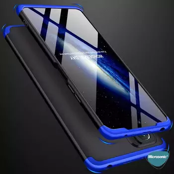 Microsonic Xiaomi Redmi Note 10 Pro Kılıf Double Dip 360 Protective Siyah Kırmızı