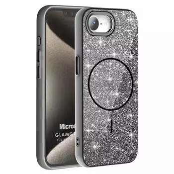 Microsonic Apple iPhone 16e Kılıf GlamGrip Luxe Siyah