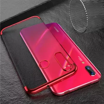 Microsonic Huawei P Smart Z Kılıf Skyfall Transparent Clear Kırmızı