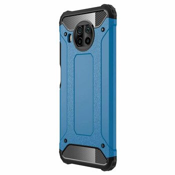 Microsonic Xiaomi Redmi Note 9 Pro 5G Kılıf Rugged Armor Mavi