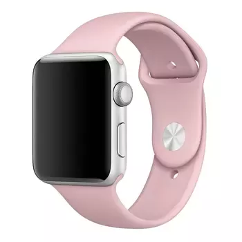 Microsonic Apple Watch Series 2 38mm Silikon Kordon Pembe