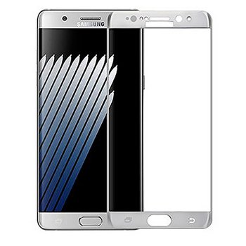 Microsonic Samsung Galaxy Note FE Kavisli Temperli Cam Ekran Koruyucu Film Gümüş