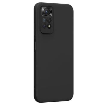 Microsonic Xiaomi Redmi Note 11 Kılıf Matte Silicone Siyah