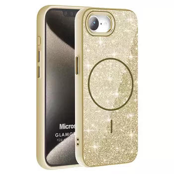 Microsonic Apple iPhone 16e Kılıf GlamGrip Luxe Gold