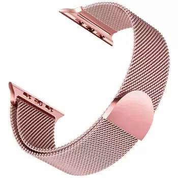 Microsonic Apple Watch Ultra 3 Kordon Luxe Metal Twist Rose Gold