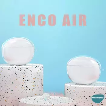 Microsonic Oppo Enco Air Kılıf Transparent Clear Soft Şeffaf