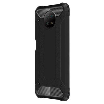 Microsonic Xiaomi Redmi Note 9 5G Kılıf Rugged Armor Siyah