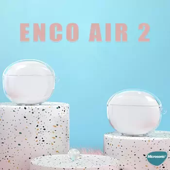 Microsonic Oppo Enco Air 2 Kılıf Transparent Clear Soft Şeffaf