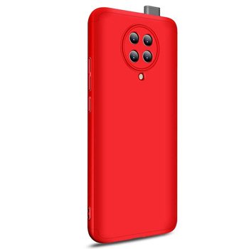 Microsonic Xiaomi Poco F2 Pro Kılıf Double Dip 360 Protective AYS Kırmızı