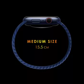 Microsonic Amazfit Balance Kordon, (Large Size, 165mm) Braided Solo Loop Band Siyah