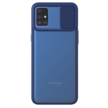 Microsonic Samsung Galaxy M31S Kılıf Slide Camera Lens Protection Lacivert