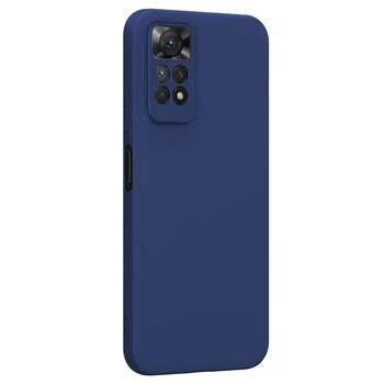 Microsonic Xiaomi Redmi Note 11 Kılıf Matte Silicone Lacivert