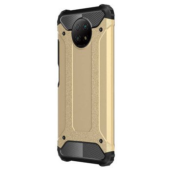 Microsonic Xiaomi Redmi Note 9 5G Kılıf Rugged Armor Gold