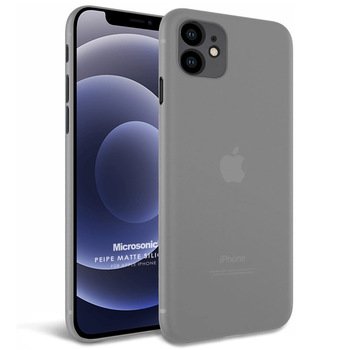 Microsonic Apple iPhone 12 Mini Kılıf Peipe Matte Silicone Gri