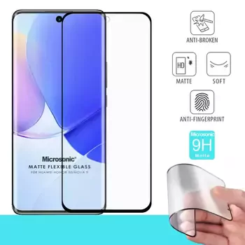 Microsonic Huawei Nova 9 Seramik Matte Flexible Ekran Koruyucu Siyah