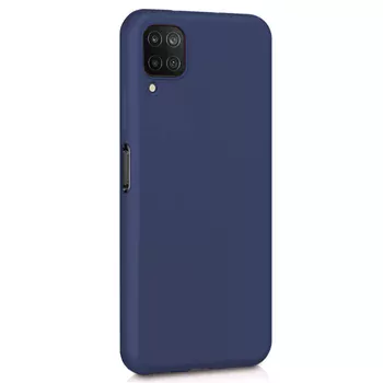 Microsonic Matte Silicone Samsung Galaxy M12 Kılıf Lacivert