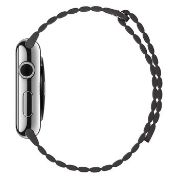 Microsonic Apple Watch Series 3 38mm Twist Leather Loop Kordon Beyaz