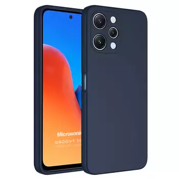 Microsonic Xiaomi Redmi 12 Kılıf Groovy Soft Lacivert