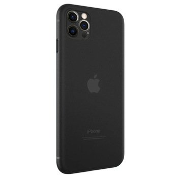 Microsonic Apple iPhone 12 Pro Kılıf Peipe Matte Silicone Siyah