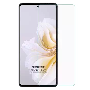 Microsonic TECNO Camon 20S Pro 5G Tempered Glass Cam Ekran Koruyucu