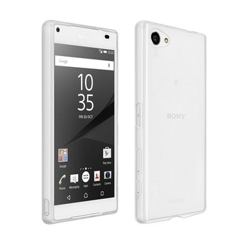 CaseUp Sony Xperia Z5 Compact Kılıf Transparent Soft Beyaz