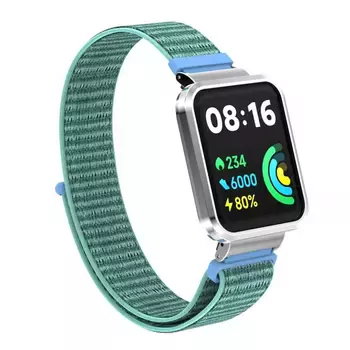 Microsonic Xiaomi Redmi Watch 2 Lite Hasırlı Kordon Woven Sport Loop Su Yeşili