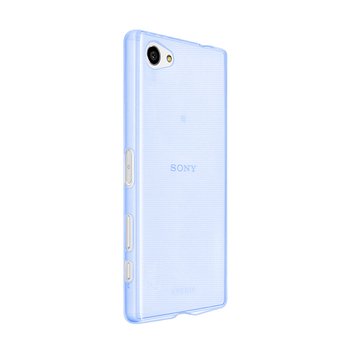 CaseUp Sony Xperia Z5 Compact Kılıf Transparent Soft Mavi