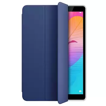 Microsonic Huawei MatePad T8 8'' Kılıf Slim Translucent Back Smart Cover Lacivert