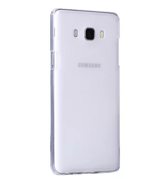 Microsonic Samsung Galaxy J7 2016 Kılıf Transparent Soft Beyaz