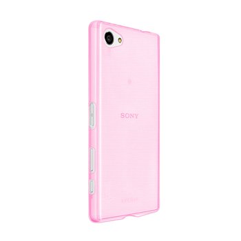 CaseUp Sony Xperia Z5 Compact Kılıf Transparent Soft Pembe