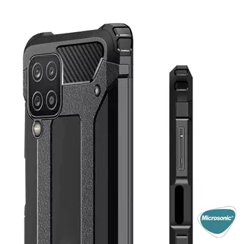 Microsonic Samsung Galaxy M12 Kılıf Rugged Armor Kırmızı