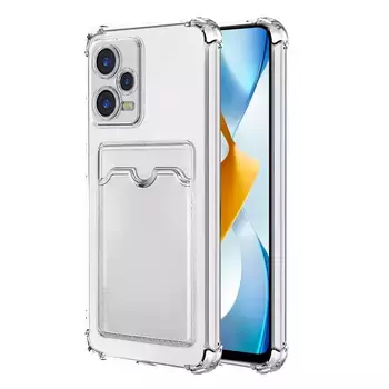 Microsonic Xiaomi Poco X5 5G Card Slot Shock Kılıf Şeffaf