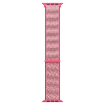 Microsonic Apple Watch Series 3 38mm Nylon Loop Kordon Hot Pink