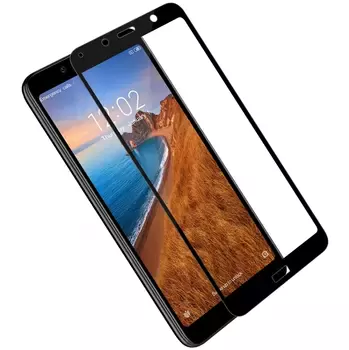 Microsonic Xiaomi Redmi 7A Tam Kaplayan Temperli Cam Ekran Koruyucu Siyah